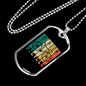Riding Bicycle Cycling Necklace Stainless Steel or 18k Gold Dog Tag 24"-Express Your Love Gifts