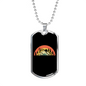 Riding Kind Of Life Cycling Necklace Stainless Steel or 18k Gold Dog Tag 24"-Express Your Love Gifts