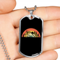 Riding Kind Of Life Cycling Necklace Stainless Steel or 18k Gold Dog Tag 24"-Express Your Love Gifts