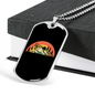 Riding Kind Of Life Cycling Necklace Stainless Steel or 18k Gold Dog Tag 24"-Express Your Love Gifts