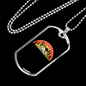 Riding Kind Of Life Cycling Necklace Stainless Steel or 18k Gold Dog Tag 24"-Express Your Love Gifts