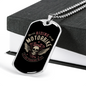Riding Motorbike Biker Necklace Stainless Steel or 18k Gold Dog Tag 24"-Express Your Love Gifts