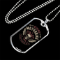 Riding Motorbike Biker Necklace Stainless Steel or 18k Gold Dog Tag 24"-Express Your Love Gifts