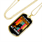 Riding My Horse Horse Necklace Stainless Steel or 18k Gold Dog Tag 24" Chain-Express Your Love Gifts