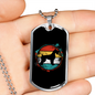 Riesenschnauzer Necklace Stainless Steel or 18k Gold Dog Tag 24" Chain-Express Your Love Gifts