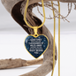 Right Beside You Necklace Stainless Steel or 18k Gold Heart 18-22"-Express Your Love Gifts