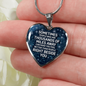 Right Beside You Necklace Stainless Steel or 18k Gold Heart 18-22"-Express Your Love Gifts