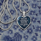 Right Beside You Necklace Stainless Steel or 18k Gold Heart 18-22"-Express Your Love Gifts