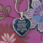 Right Beside You Necklace Stainless Steel or 18k Gold Heart 18-22"-Express Your Love Gifts