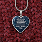 Right Beside You Necklace Stainless Steel or 18k Gold Heart 18-22"-Express Your Love Gifts