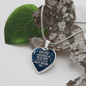 Right Beside You Necklace Stainless Steel or 18k Gold Heart 18-22"-Express Your Love Gifts