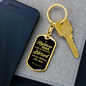 Righteous Man Proverbs 20:7 Swivel Keychain Dog Tag Stainless Steel or 18k Gold-Express Your Love Gifts