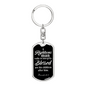 Righteous Man Proverbs 20:7 Swivel Keychain Dog Tag Stainless Steel or 18k Gold-Express Your Love Gifts