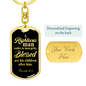 Righteous Man Proverbs 20:7 Swivel Keychain Dog Tag Stainless Steel or 18k Gold-Express Your Love Gifts