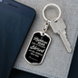 Righteous Man Proverbs 20:7 Swivel Keychain Dog Tag Stainless Steel or 18k Gold-Express Your Love Gifts