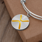 Ripple Gold Bracelet Stainless Steel or 18k Gold Circle Bangle-Express Your Love Gifts