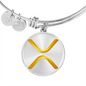Ripple Gold Bracelet Stainless Steel or 18k Gold Circle Bangle-Express Your Love Gifts
