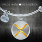 Ripple Gold Bracelet Stainless Steel or 18k Gold Circle Bangle-Express Your Love Gifts