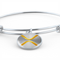 Ripple Gold Bracelet Stainless Steel or 18k Gold Circle Bangle-Express Your Love Gifts