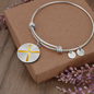 Ripple Gold Bracelet Stainless Steel or 18k Gold Circle Bangle-Express Your Love Gifts
