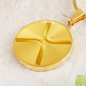 Ripple Gold Circle Necklace Stainless Steel or 18k Gold 18-22"-Express Your Love Gifts