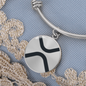 Ripple (XRP) Bracelet Stainless Steel or 18k Gold Circle Bangle-Express Your Love Gifts