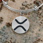 Ripple (XRP) Bracelet Stainless Steel or 18k Gold Circle Bangle-Express Your Love Gifts