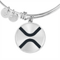 Ripple (XRP) Bracelet Stainless Steel or 18k Gold Circle Bangle-Express Your Love Gifts