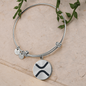 Ripple (XRP) Bracelet Stainless Steel or 18k Gold Circle Bangle-Express Your Love Gifts