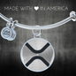 Ripple (XRP) Bracelet Stainless Steel or 18k Gold Circle Bangle-Express Your Love Gifts