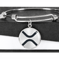 Ripple (XRP) Bracelet Stainless Steel or 18k Gold Circle Bangle-Express Your Love Gifts