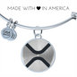 Ripple (XRP) Bracelet Stainless Steel or 18k Gold Circle Bangle-Express Your Love Gifts