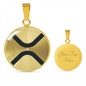 Ripple (XRP) Circle Necklace Stainless Steel or 18k Gold 18-22"-Express Your Love Gifts
