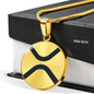 Ripple (XRP) Circle Necklace Stainless Steel or 18k Gold 18-22"-Express Your Love Gifts