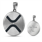 Ripple (XRP) Circle Necklace Stainless Steel or 18k Gold 18-22"-Express Your Love Gifts