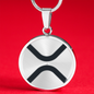 Ripple (XRP) Circle Necklace Stainless Steel or 18k Gold 18-22"-Express Your Love Gifts