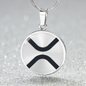 Ripple (XRP) Circle Necklace Stainless Steel or 18k Gold 18-22"-Express Your Love Gifts