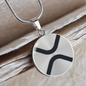 Ripple (XRP) Circle Necklace Stainless Steel or 18k Gold 18-22"-Express Your Love Gifts
