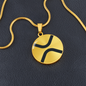 Ripple (XRP) Circle Necklace Stainless Steel or 18k Gold 18-22"-Express Your Love Gifts