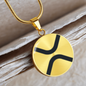 Ripple (XRP) Circle Necklace Stainless Steel or 18k Gold 18-22"-Express Your Love Gifts