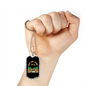 Rise & Shine Necklace Stainless Steel or 18k Gold Dog Tag 24" Chain-Express Your Love Gifts