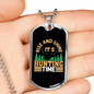 Rise & Shine Necklace Stainless Steel or 18k Gold Dog Tag 24" Chain-Express Your Love Gifts