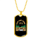 Rise & Shine Necklace Stainless Steel or 18k Gold Dog Tag 24" Chain-Express Your Love Gifts