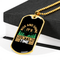 Rise & Shine Necklace Stainless Steel or 18k Gold Dog Tag 24" Chain-Express Your Love Gifts