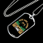 Rise & Shine Necklace Stainless Steel or 18k Gold Dog Tag 24" Chain-Express Your Love Gifts
