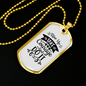 Rise Take Courage Christian Necklace Stainless Steel or 18k Gold Dog Tag 24" Chain-Express Your Love Gifts