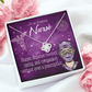 RN Caduceus Healthcare Medical Worker Nurse Appreciation Gift Infinity Knot Necklace Message Card-Express Your Love Gifts