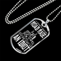 Road Rage Dog Tag Stainless Steel or 18k Gold 24" Chain-Express Your Love Gifts