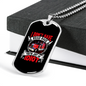 Road Rage Idiot Trucker Dog Tag Stainless Steel or 18k Gold 24" Chain-Express Your Love Gifts