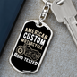 Road Tested Motorcyle Biker Keychain Stainless Steel or 18k Gold Dog Tag Keyring-Express Your Love Gifts